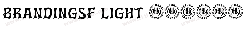 BrandingSF Light 亮体字体转换
